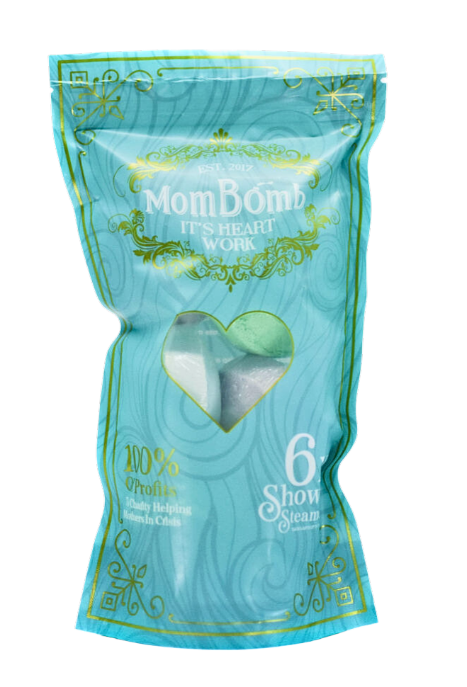 Mom Bomb Bag of  6 XL Shower Steamers - WHOLESALE CASE OF 12